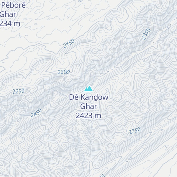 Map of Dê Kanḏow Ghar