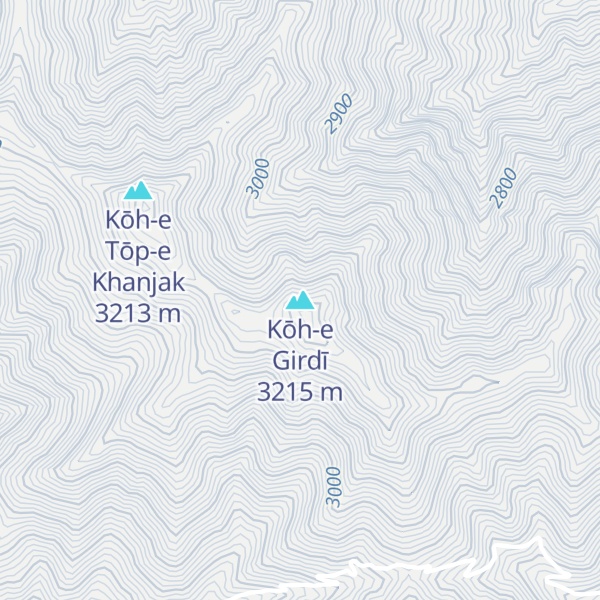 Map of Kōh-e Girdī
