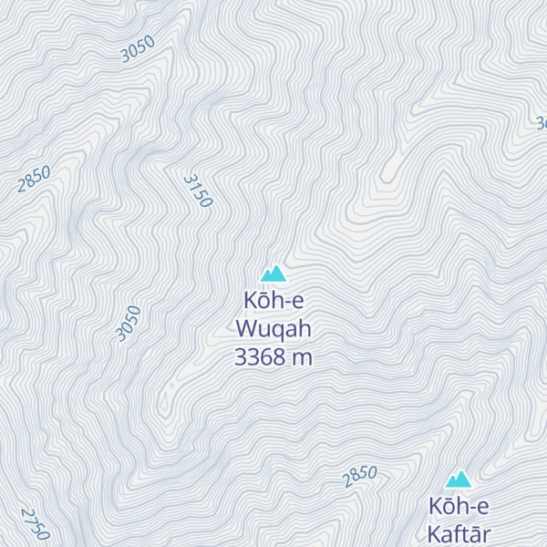 Map of Kōh-e Wuqah
