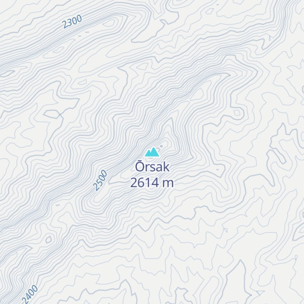 Map of Ōrsak