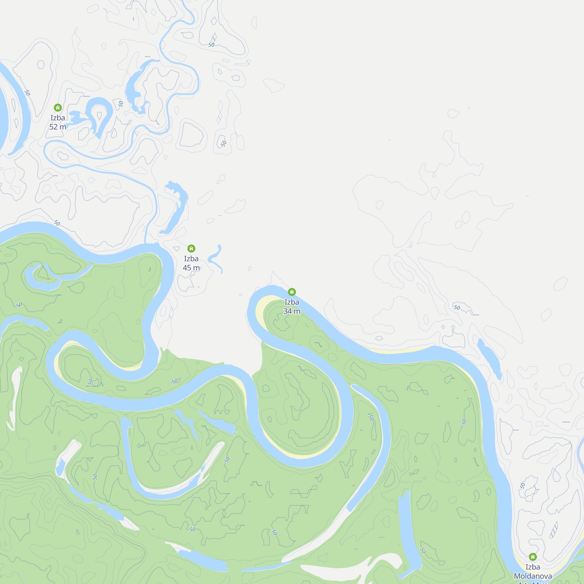 Izba map