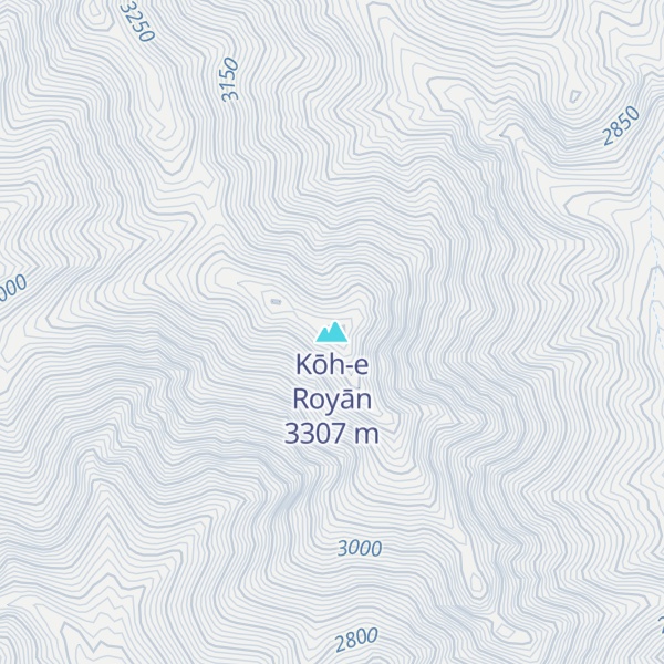 Map of Kōh-e Royān