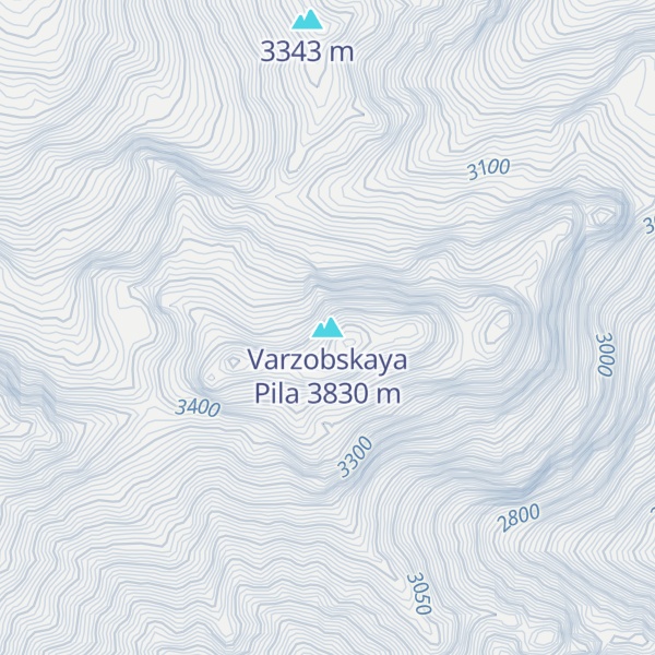 Map of Varzobskaya Pila