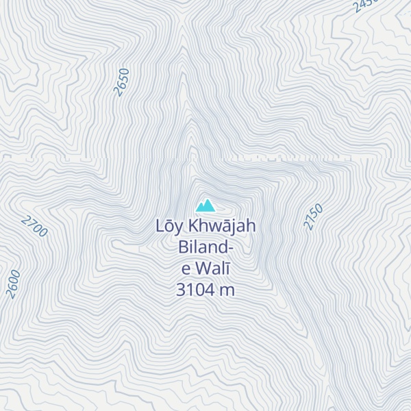 Map of Lōy Khwājah Biland-e Walī