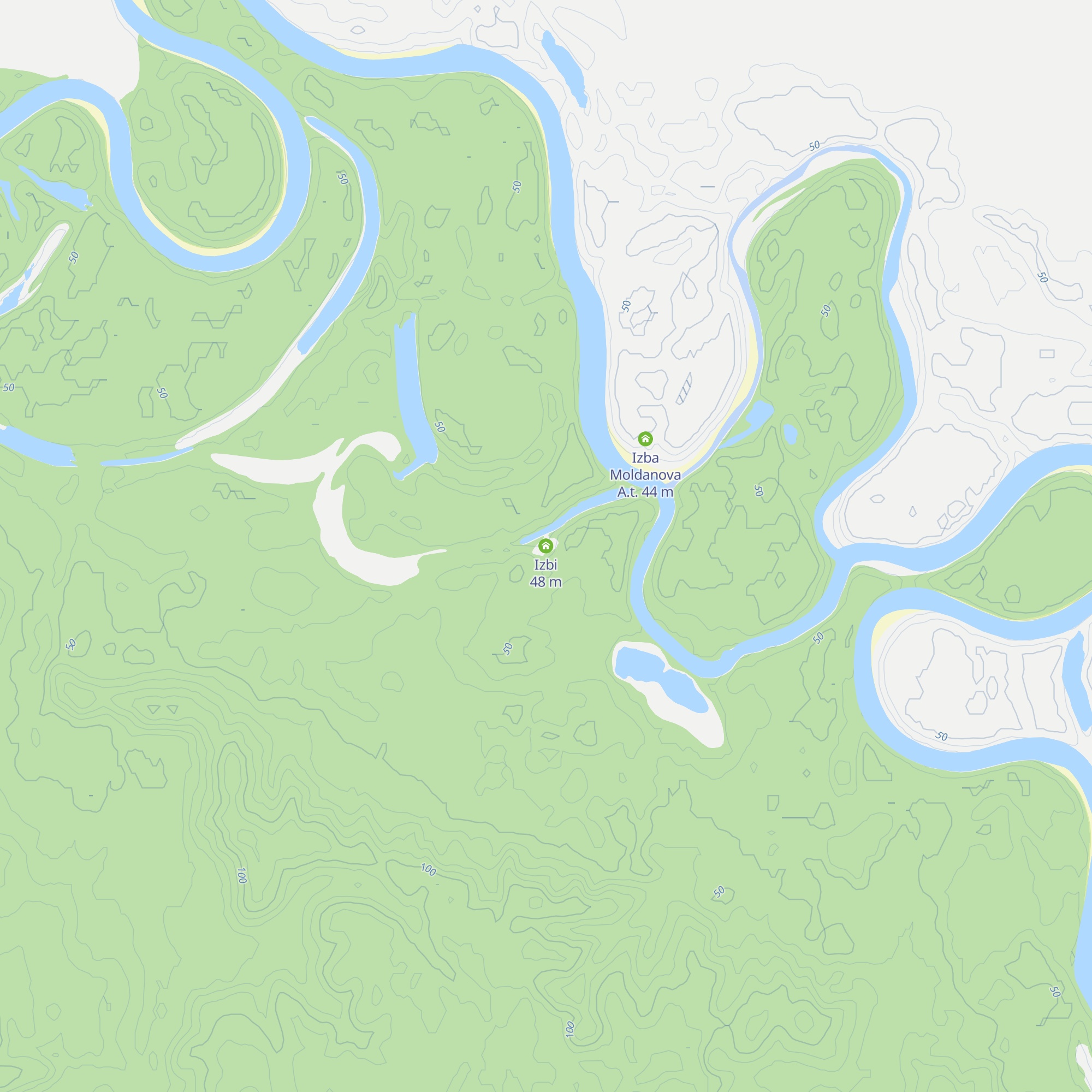 Izbi map