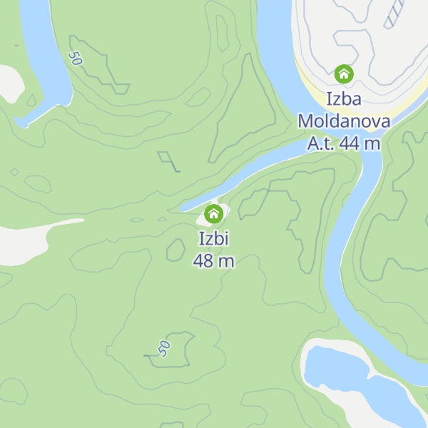 Map of Izbi