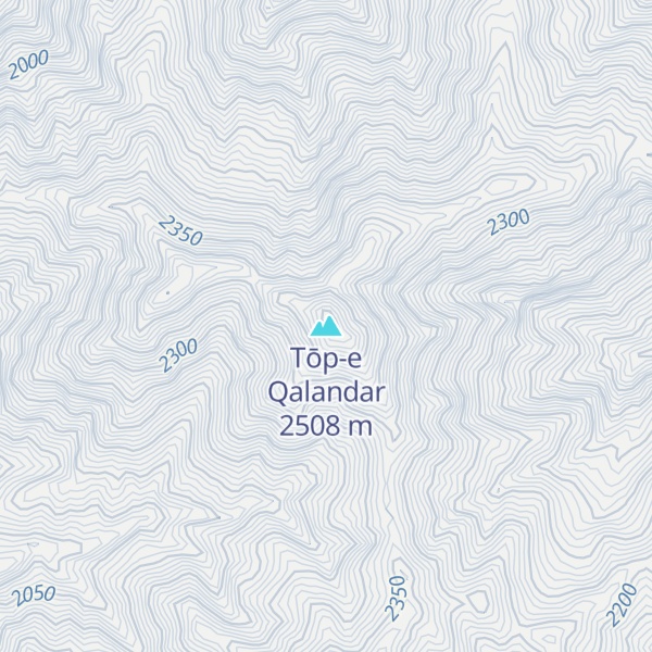 Map of Tōp-e Qalandar