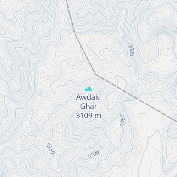 Map of Awdakī Ghar
