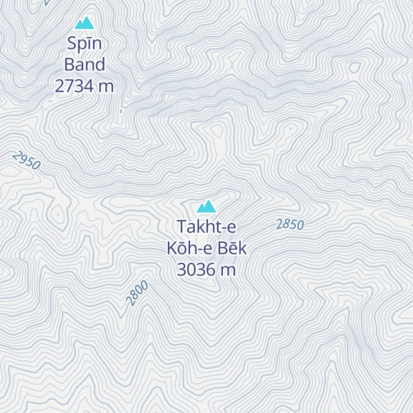Map of Takht-e Kōh-e Bēk