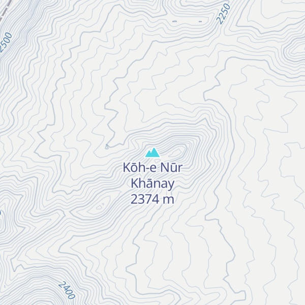 Map of Kōh-e Nūr Khānay