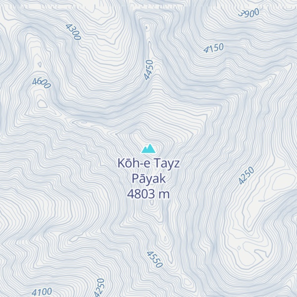 Map of Kōh-e Tayz Pāyak