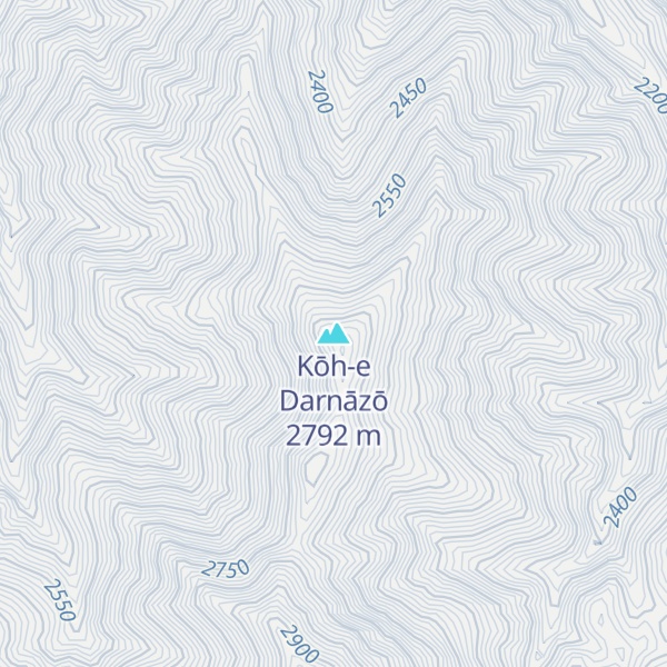 Map of Kōh-e Darnāzō
