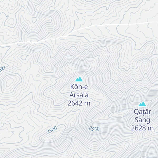 Map of Kōh-e Arsalā
