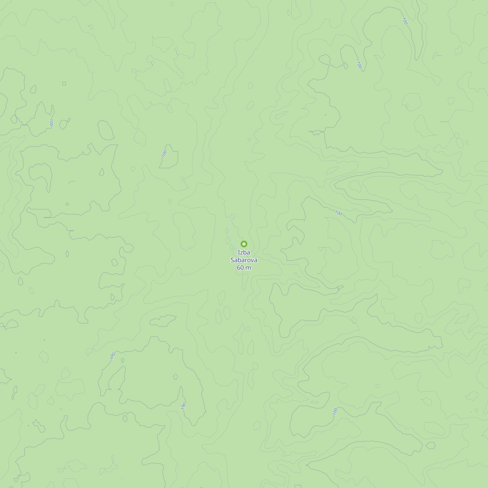 Izba Sabarova map