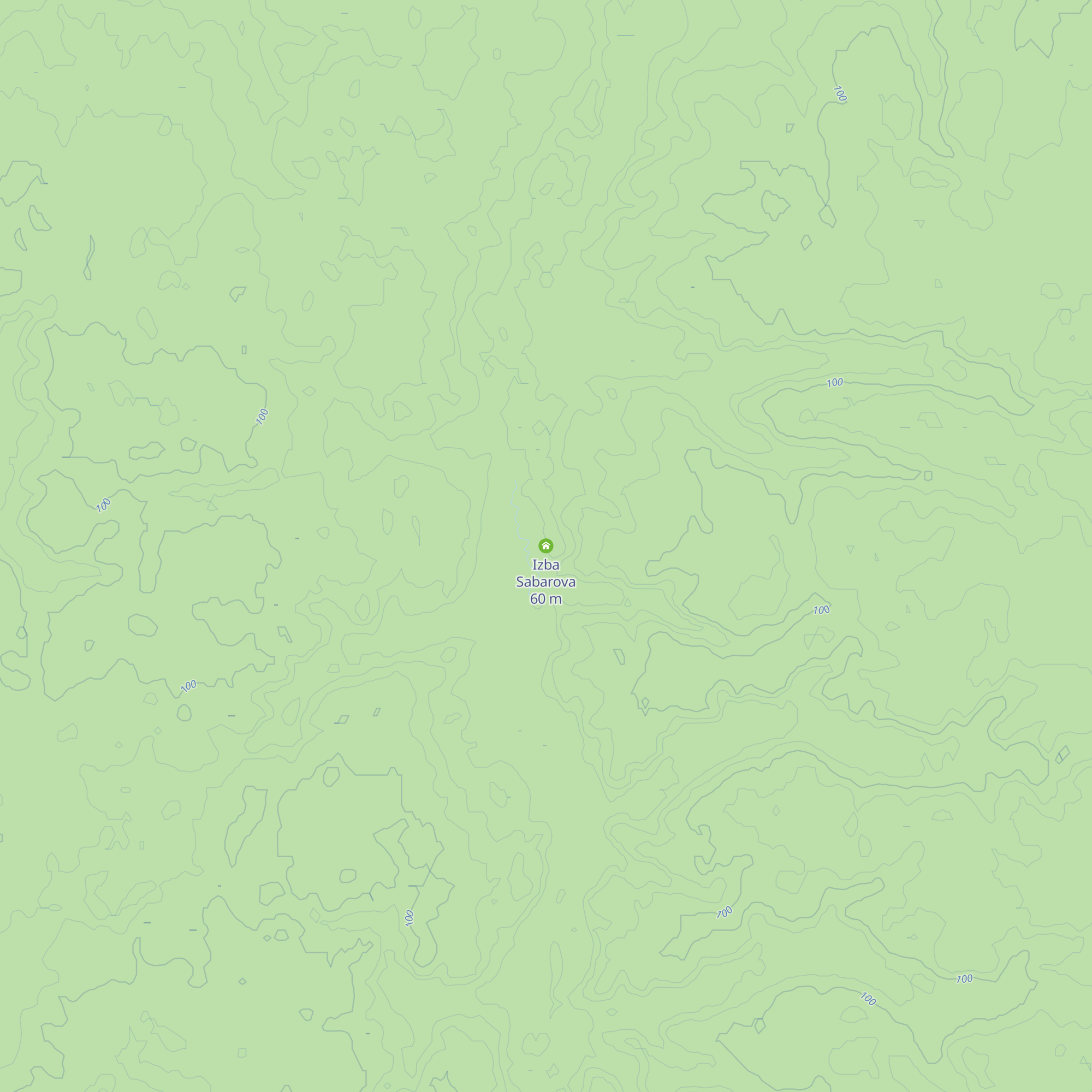 Izba Sabarova map