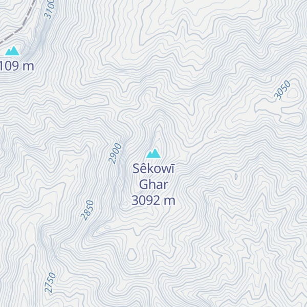 Map of Sêkowī Ghar