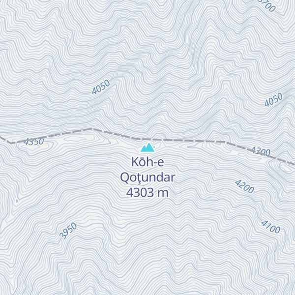 Map of Kōh-e Qoţundar