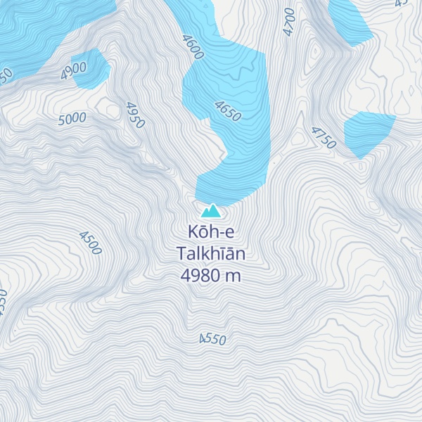 Map of Kōh-e Talkhīān