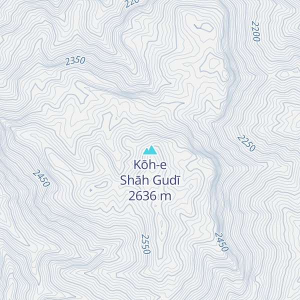 Map of Kōh-e Shāh Gudī