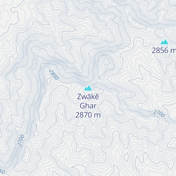Map of Zwākē Ghar