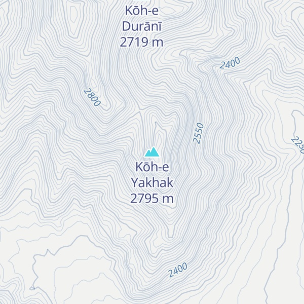 Map of Kōh-e Yakhak