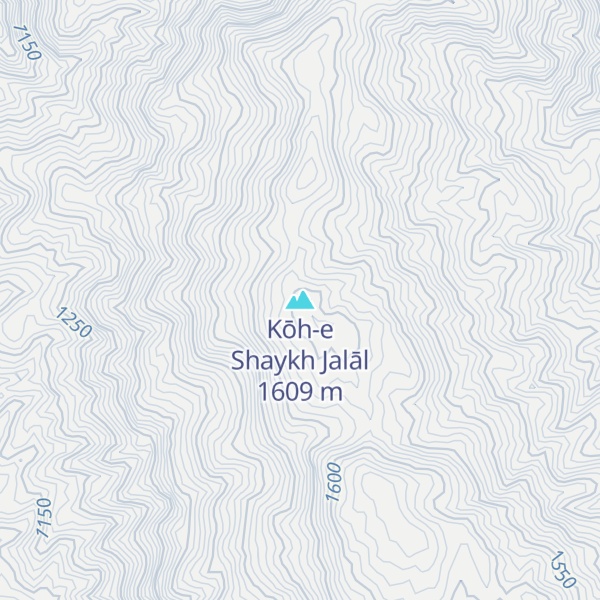 Map of Kōh-e Shaykh Jalāl