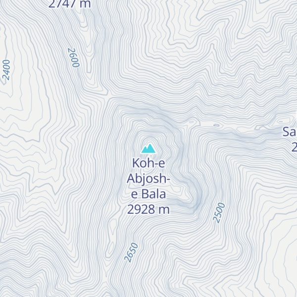 Map of Koh-e Abjosh-e Bala