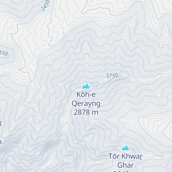 Map of Kōh-e Qerayng