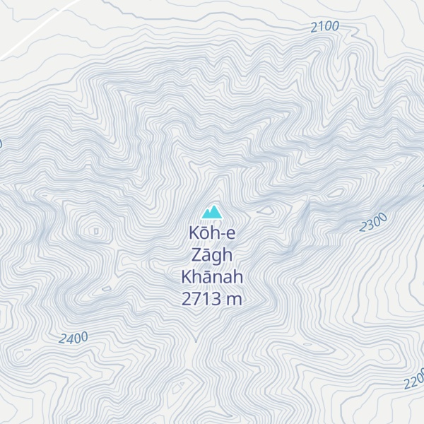 Map of Kōh-e Zāgh Khānah