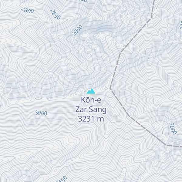 Map of Kōh-e Zar Sang