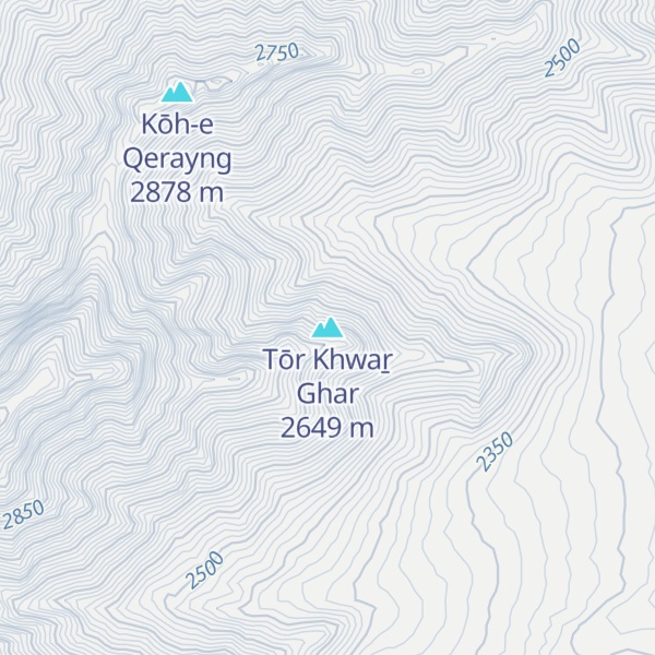 Map of Tōr Khwaṟ Ghar
