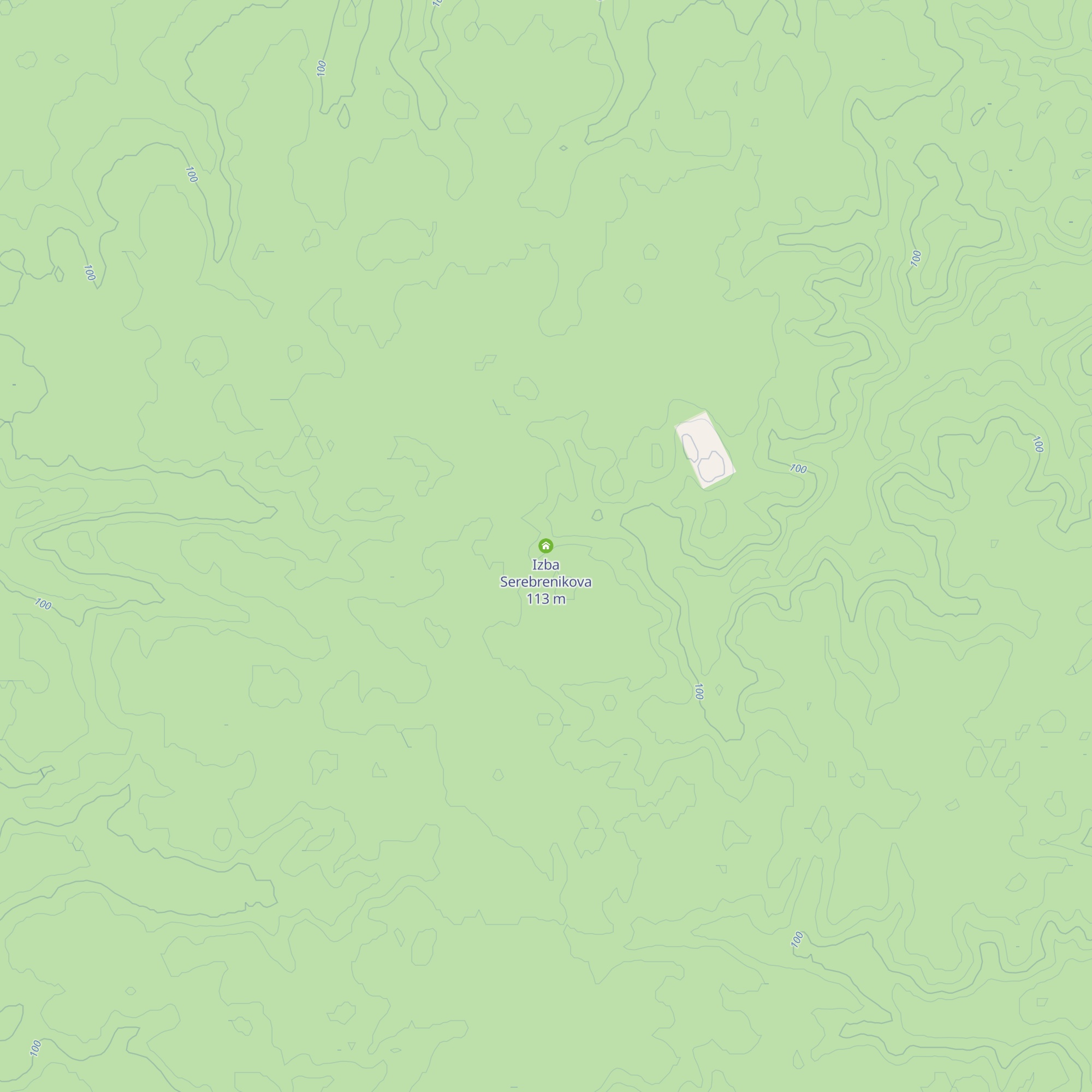 Izba Serebrenikova map