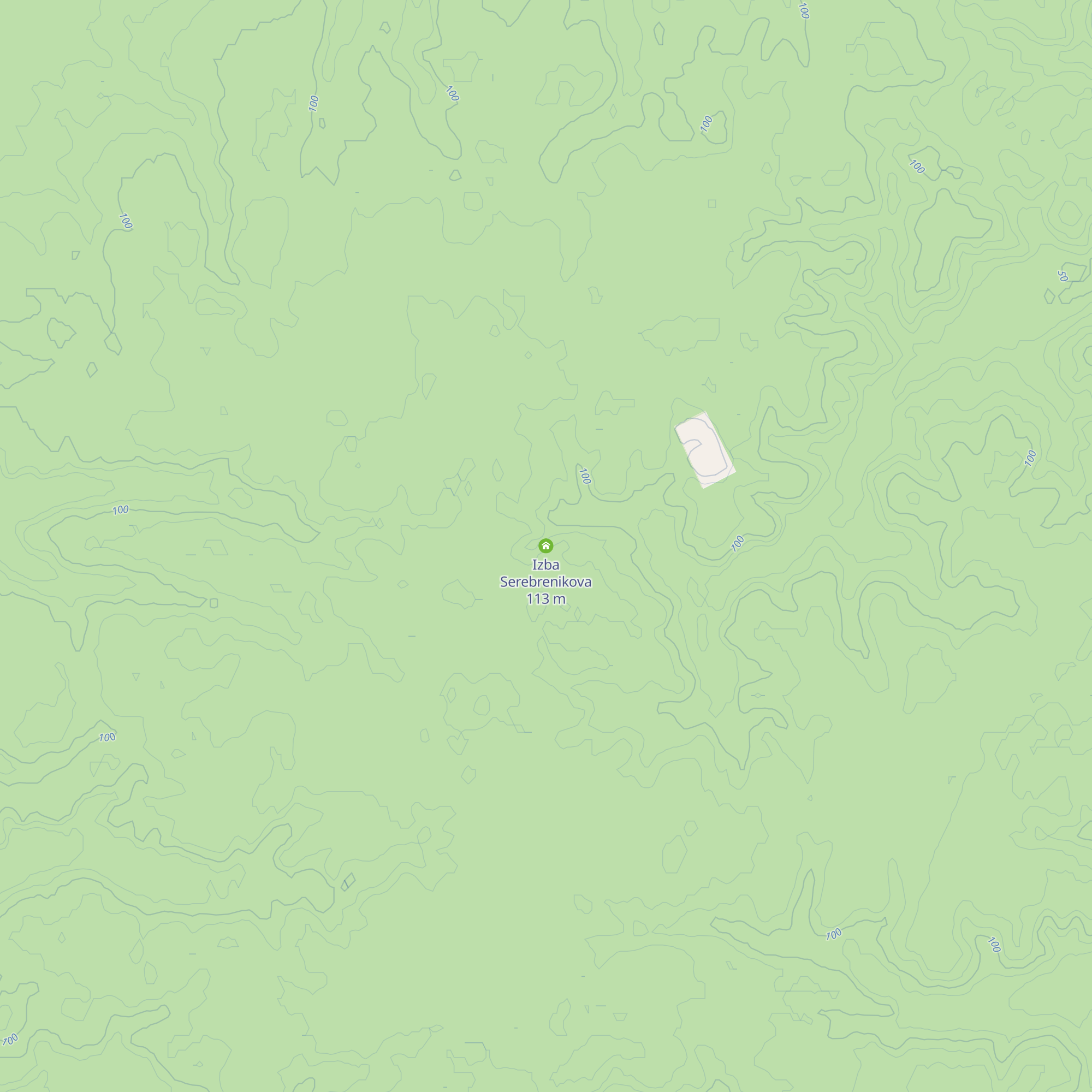 Izba Serebrenikova map