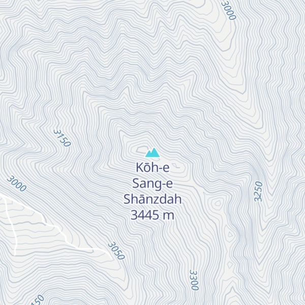 Map of Kōh-e Sang-e Shānzdah