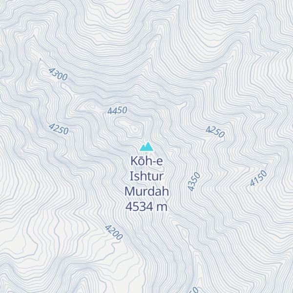 Map of Kōh-e Ishtur Murdah