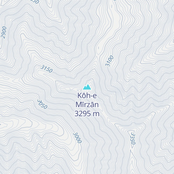 Map of Kōh-e Mīrzān
