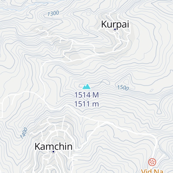 Map of 1514 M