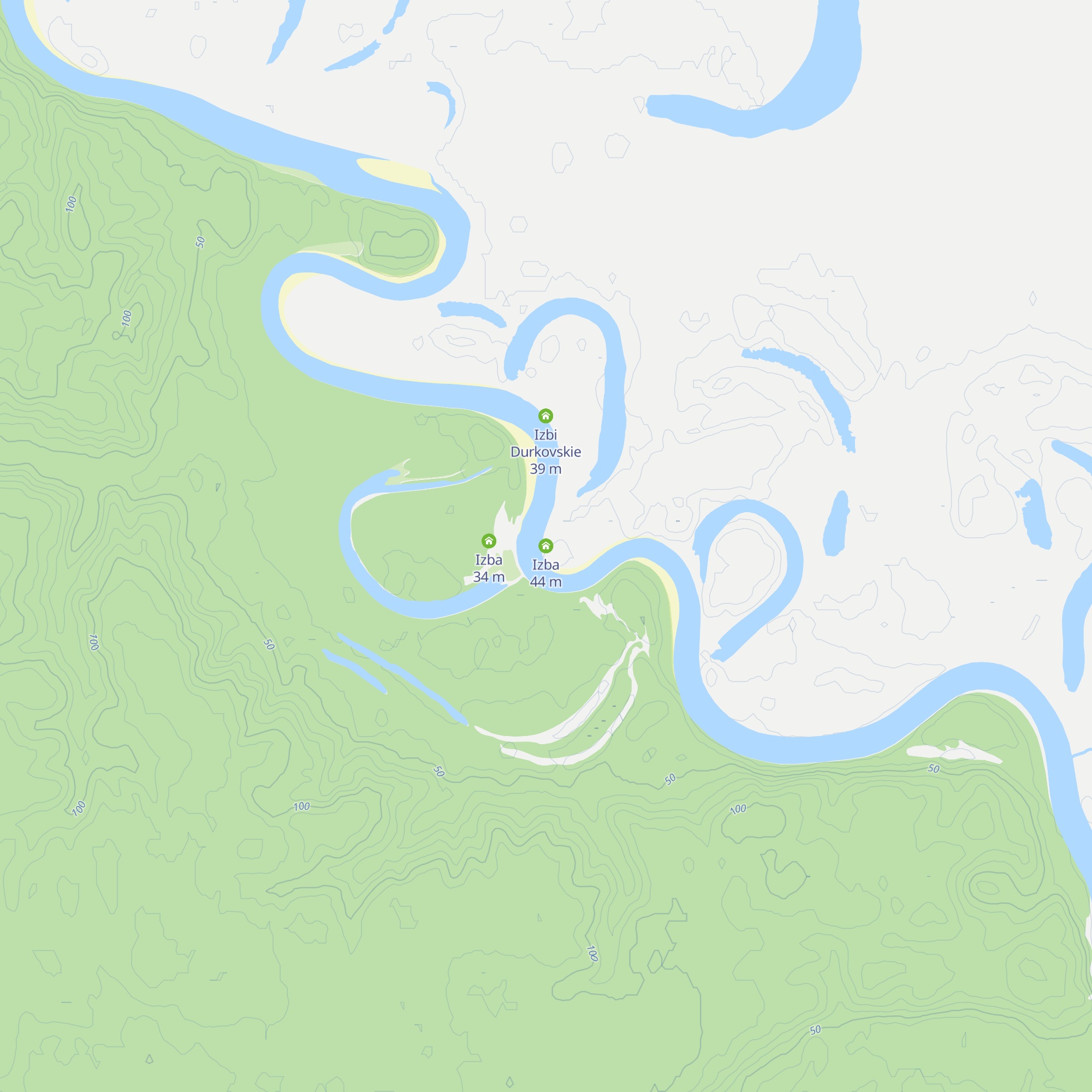 Izba map