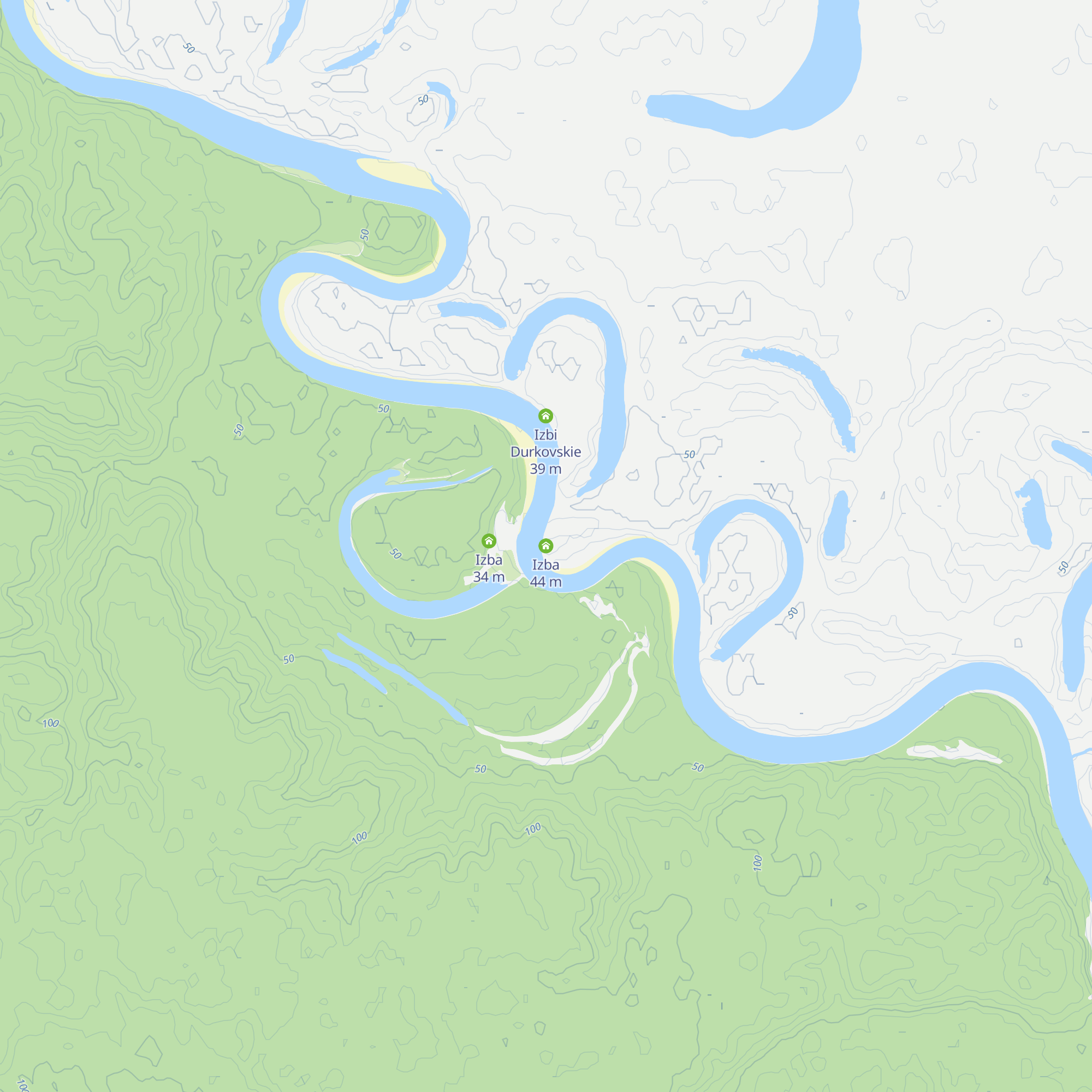 Izba map