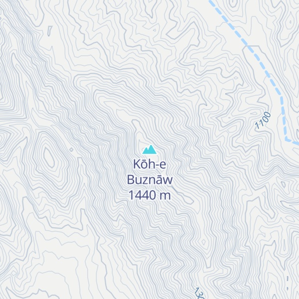 Map of Kōh-e Buznāw