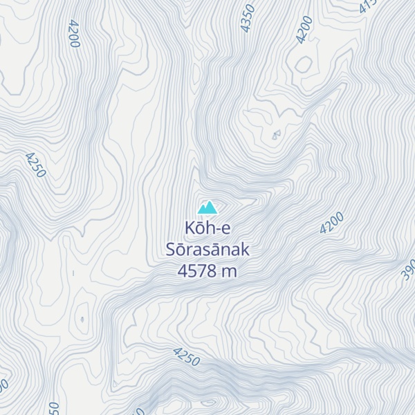 Map of Kōh-e Sōrasānak
