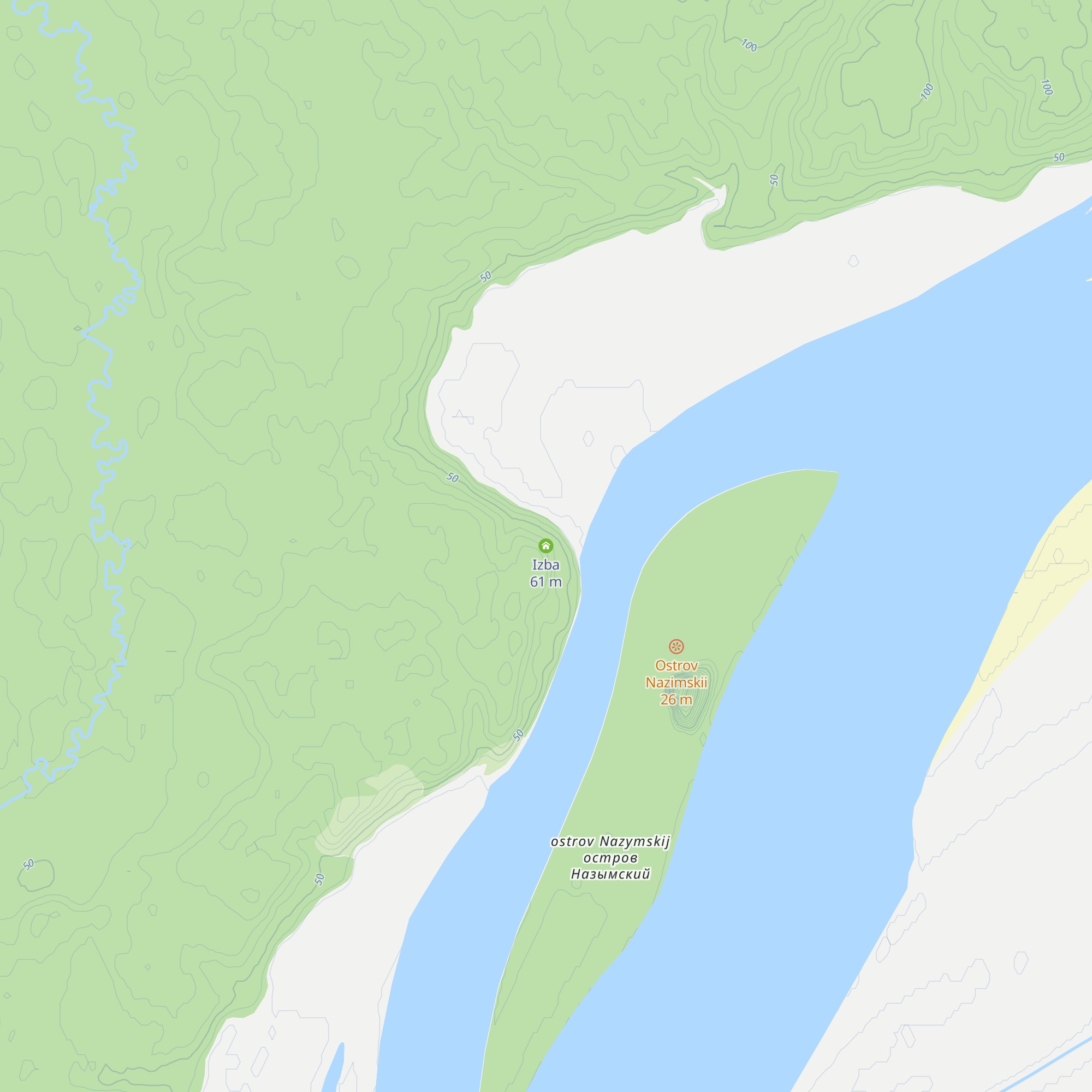 Izba map