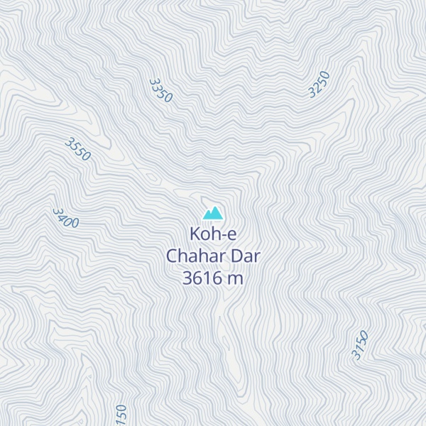 Map of Koh-e Chahar Dar