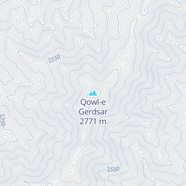 Map of Qowl-e Gerdsar