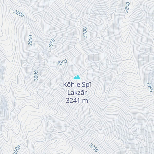 Map of Kōh-e Spī Lakzār