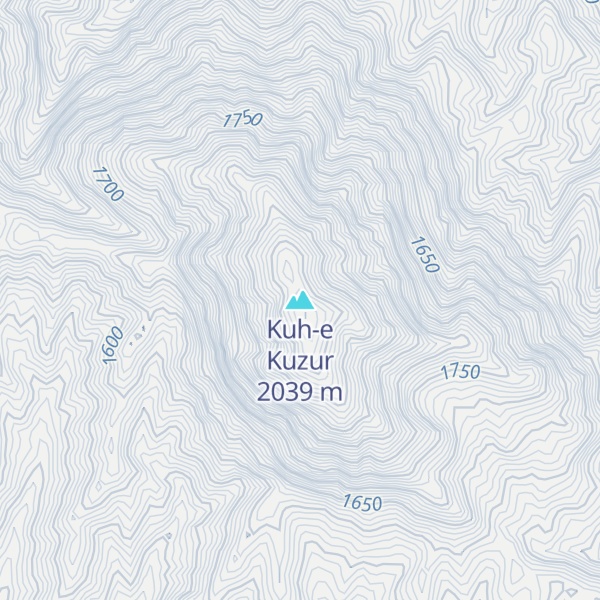 Map of Kuh-e Kuzur