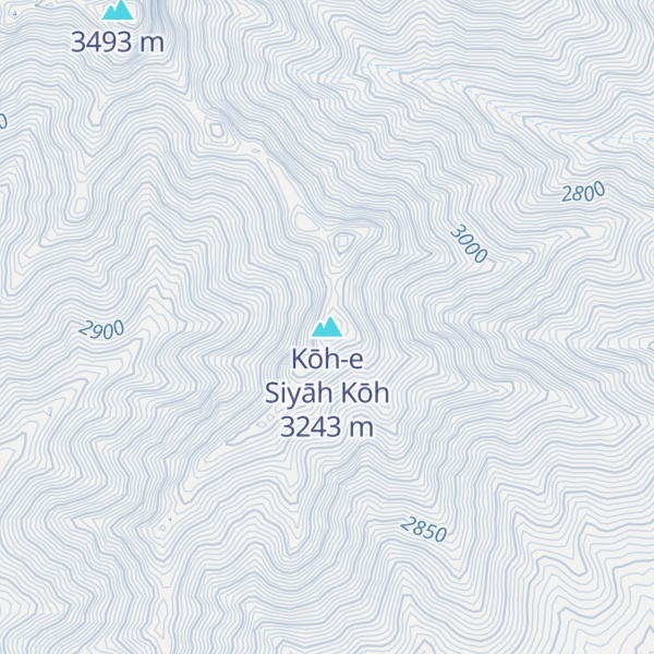 Map of Kōh-e Siyāh Kōh