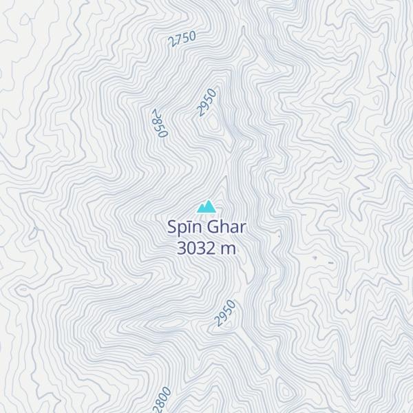 Map of Spīn Ghar