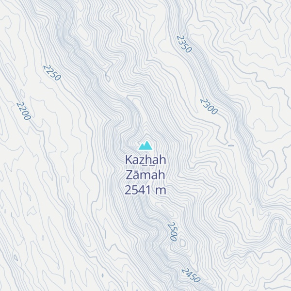 Map of Kaz̲h̲ah Zāmah