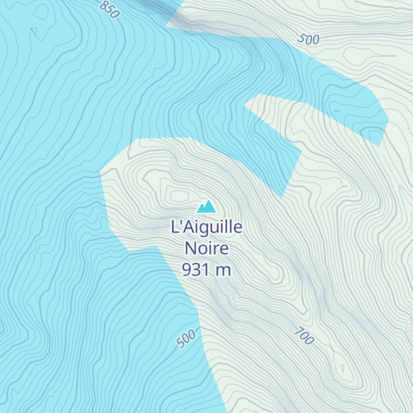 Map of L'Aiguille Noire